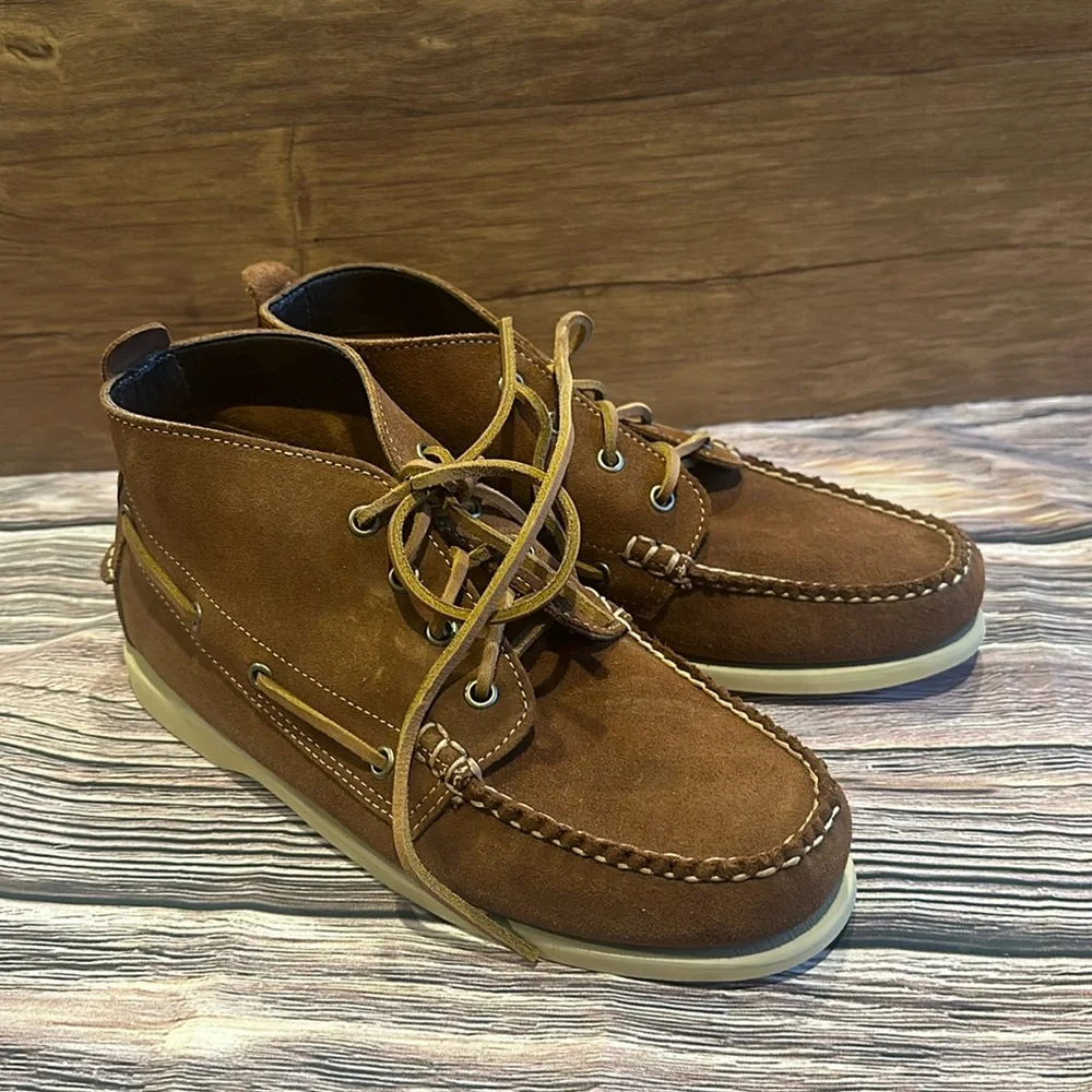 J.crew Factory men’s Chukka boots dark brown new with box size 8.5